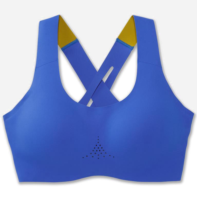 Brooks Dare Crossback 2.0 Israel - Women's Sports Running Bra - Bluetiful/Golden Hour (56380-YRTS)